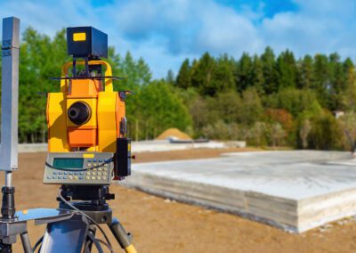 Geodezyjne wytyczenie budynku na działce